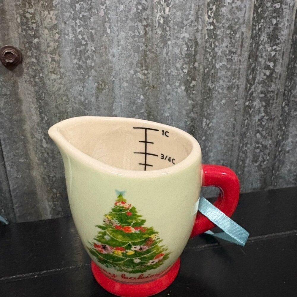 Christmas Measuring Cups Set of 3 Ceramic Holiday Baking Kitchen Decor‎ - Picture 14 of 14